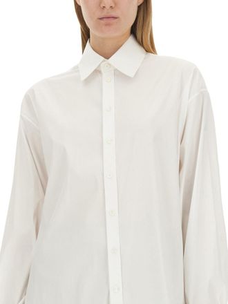 Peter Do Drawstring Viscose Cotton Shirt - White
