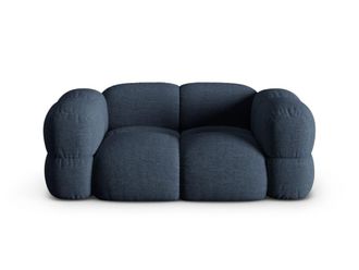 Cosmopolitan Design Sof&aacute; 2 plazas tejido estructural azul oscuro
