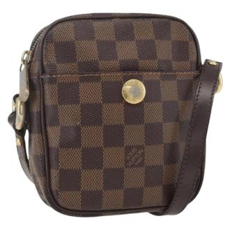 Louis Vuitton Pre-owned Cross Body Bags, female, Brown, Size: ONE SIZE Pre-owned Vintage Damier Ebene Shoulder Bag