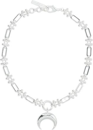 Marine Serre Collana Crescent Moon - Argento