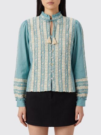 Sea NY Camicia Kirsten in cotone a stampa floreale con collo alto