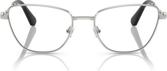 Swarovski 53mm Cat Eye Optical Glasses in Silver at Nordstrom