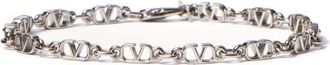Valentino Garavani Vlogo Signature bracelet - men - Brass - L - Silver
