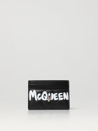 Alexander McQueen Skull McQueen card holder in quilted leather