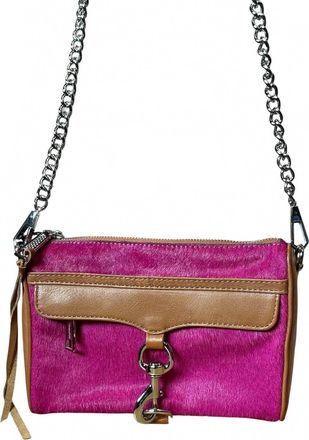Rebecca Minkoff Womens Mini Calf Hair Crossbody Bag In Brown