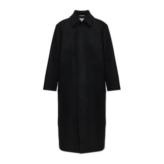 Balenciaga Heren, Mantels, Zwart, Maat: M Wol