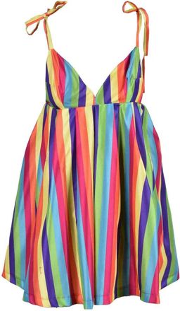 Feminista Multicolor Tulle Polyester Mini Dress