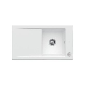 Villeroy & Boch V&b Einbausp&uuml;le Timeline 50 Flat 865x475mm Exzenterbet&auml;tigung Stone White