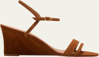 Emme Parsons Suede and Leather Wedge Sandals