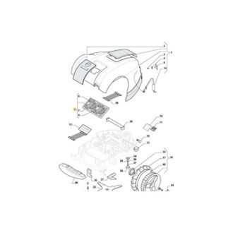 STIGA Sports Placa Base Ac 225s (l30 Brushless) Original Stiga - 112600144/1