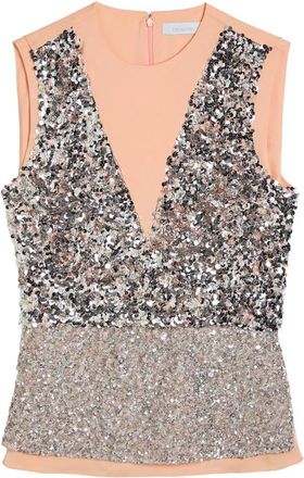 Paco Rabanne Sequin V-neck Vest