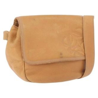 Loewe Pre-owned Shoulder Bag - Dames - Pre-owned - Bruin - Maat: ONE Size Leer