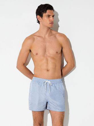 Reiss Soft Blue Piped Drawstring Swim Shorts, Xxl
