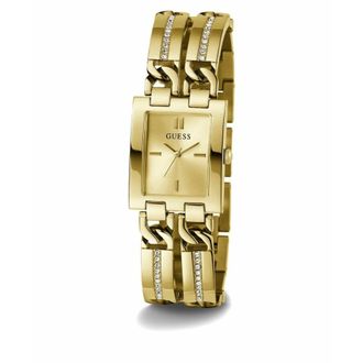 Guess Vierkante Horlogekast - Dames - Horloges - Geel - ONE Size - Accessoires