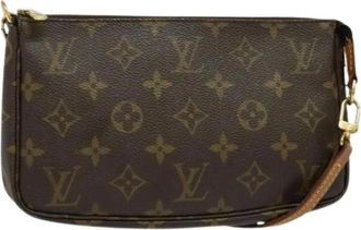 Louis Vuitton Pre-owned Shoulder Bags, female, Brown, Size: ONE SIZE Pre-owned Canvas Shoulder Bag