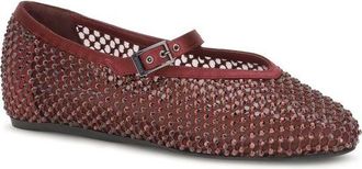 Le Silla Womens Bordeaux Calf Leather Bos Taurus Ballet Flats