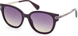 Max & Co. MO0121 81Z Womens Sunglasses Purple Size 55