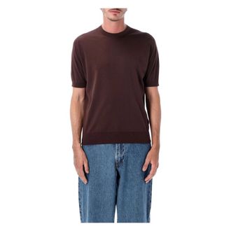 John Smedley Truien & Vesten, Heren, Bruin, M, Round-neck Truien