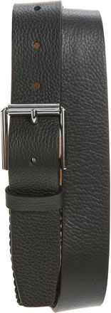 Cole Haan Hidden Stitch Leather Belt in Black at Nordstrom, Size 32