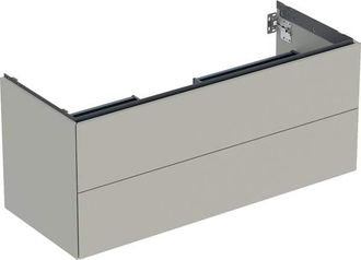 Keramag Geberit One Mueble Bajo Lavabo, 2 Cajones, 118.4x50.4x47cm