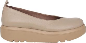 Wonders Taupe Loafer voor Dames - Hoge Kwaliteit - Dames - Sleehakken - Beige - 40 EU - Leer - Schoenen