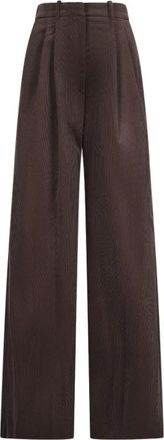 Magda Butrym Wide Trousers, female, Brown, Size: XS Stylish Wide-Leg Pants