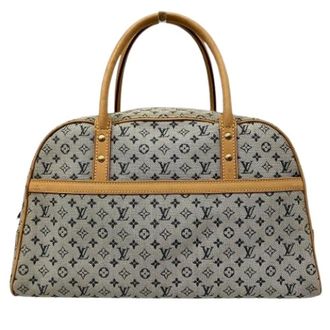 Louis Vuitton Pre-owned Handbags, female, Blue, Size: ONE SIZE Pre-owned Marie Monogram Mini Cotton Handbag