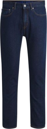 HUGO BOSS Slim-fit jeans in dark-blue stretch denim