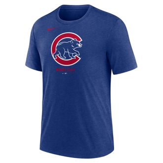 Nike Chicago Cubs Logo Nike Mens MLB T-Shirt in Blue | NJFD4EWEJ-J77