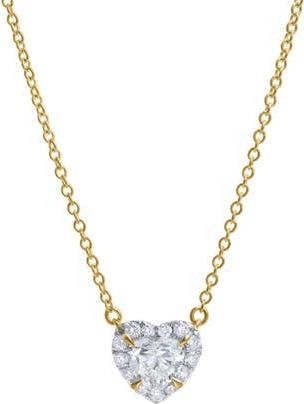LuvMyJewelry Delara 14K Gold Lab Grown Diamond Heart Necklace - 0.55 ct in 14K Yellow Gold at Nordstrom