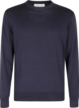 FILIPPO DE LAURENTIIS Maglione girocollo in maglia fine - Blu