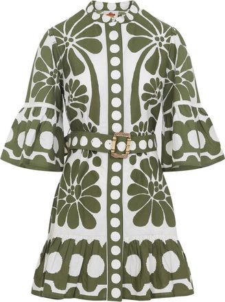 Farm Rio Floral Belted Dress