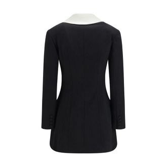 Self Portrait Womens Black Wool Oves Aries Blazer Clothing