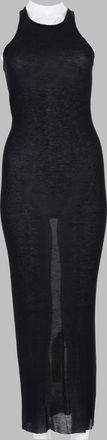 Rick Owens Viscose-Silk Blend Tank Dress - Black
