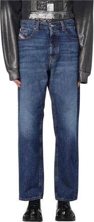 Diesel Relaxed Fit Blue Jeans - Heren - Regular Fit Jeans - Blauw - W31 - Katoen - Jeans