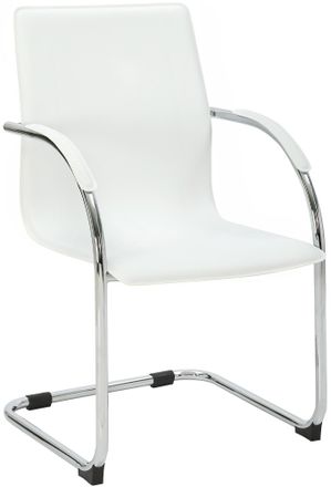 Clp Silla Cantilever Noeleen De Piel Sintetica Blanco