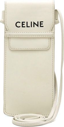 Celine White Leather Shoulder Bag (Pre-Owned)