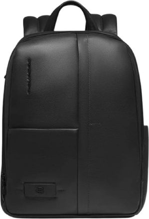 Piquadro W137 Backpack - Heren - Rugzakken - Zwart - ONE Size - Leer - Tassen