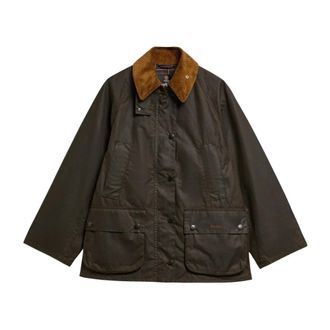 Barbour Bedale Wax Jacket - Jackets - Mujer - Verde - L