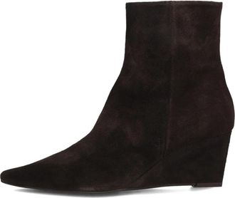 Zinda Enkellaarsjes 3603 - Dames - Sleehakken - Bruin - 38 EU - Su&egrave;de - Schoenen