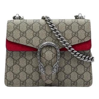 Gucci Pre-owned Dionysus Crossbody Bag - Dames - Pre-owned - Beige - Maat: ONE Size Leer