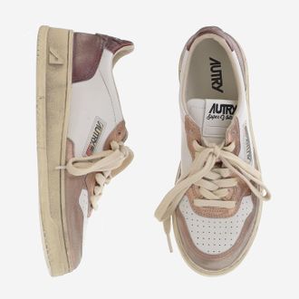 Autry Womens Leather Sneakers Medalist Super Vintage Multicolour Trainers