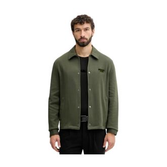 Michael Kors Jassen, Heren, Groen, S, Katoen, Cotton Blend Jacket
