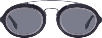 Fendi Smoke Oval Mens Sunglasses FE40094I 01A 52