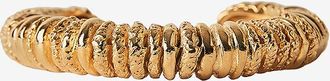 Paola Sighinolfi Texturierter goldener Armreif Capital
