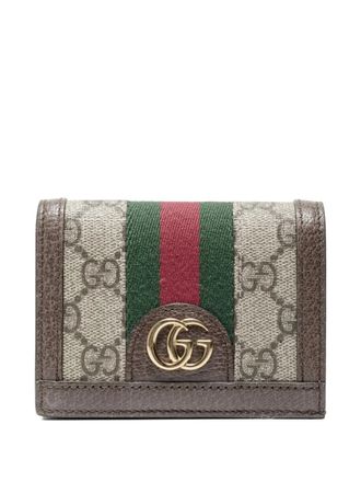 Gucci 2015-2025 Ophidia stripe wallet - Neutrals
