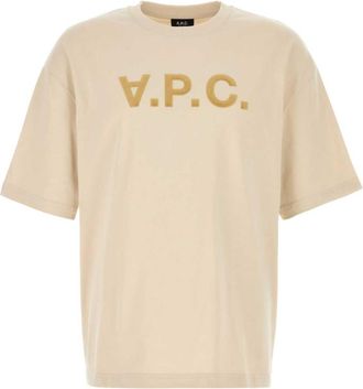 A.P.C. Beige Crew Neck T-Shirt