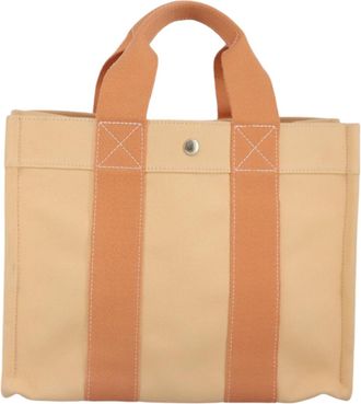 Hermès Bora Bora Orange Canvas Tote Bag (Pre-Owned)