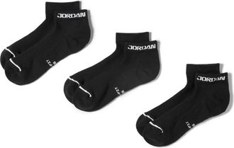 Nike Jordan Air Jordan Everyday Elevated Ankle Socks (3 Pairs) Black IR6321-010