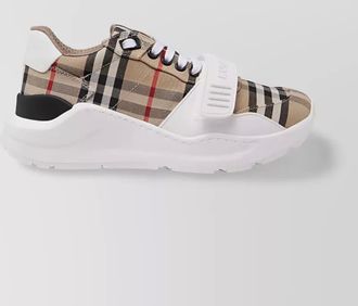 Burberry VINTAGE check-pattern strap sneakers